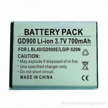 Smartphone Battery Packs for LG GD900, with 700mAh Capacity